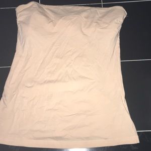 Strapless top